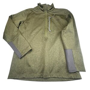 The Nort Face Pullover Men’s Size Medium Green Gorpcore Hiking 1/2 Zip Pockets